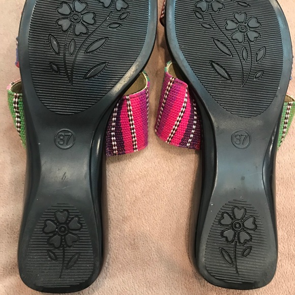 Multi-color Sandals Made in Guatemala - Picture 2 of 5